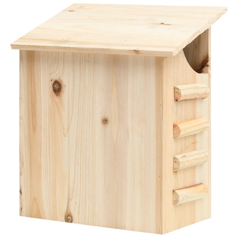vidaXL Bat House - Firwood Bat Shelter with Spacious Interior and Large Opening for Easy Access â€“ Easy Assembly and Installation- Perfect for Garden, Patio, and Courtyard - Brown