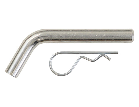 Buyers Products HP6253WCP, 5/8 x 3.3 Inch Clear Zinc Hitch Pin with Cotter for 2 Inch Receiver Tubes, Carbon Steel Construction