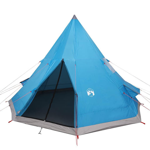 vidaXL Camping Tent Tipi 4-Person Blue Waterproof, Tent, Camping shelter, Garden shelter, Garden Tent, Outdoor shelter, Lightweight Tent
