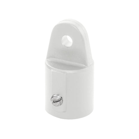 Whitecap 3416WP Nylon 3/4" Inside Eye Top Fitting with Set Screw - White, Pair