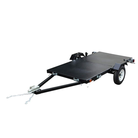 DK2 4 x 8 Single Axle Folding Utility Trailer, Load Capacity 1450 lb, Deck Length 8 ft, Deck Width 4 ft, Model# MFT4X8