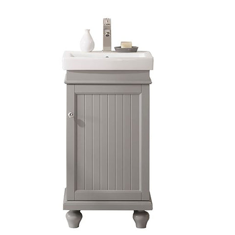 Legion Furniture Indoor Home Decorative Bathroom/Washroom/Kitchen 18" Gray Sink Vanity
