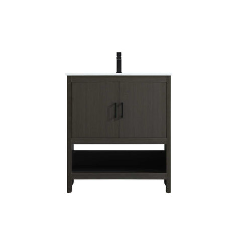 Elegant Kitchen and Bath Ira 30" Single Bathroom Vanity in Mocha Brown