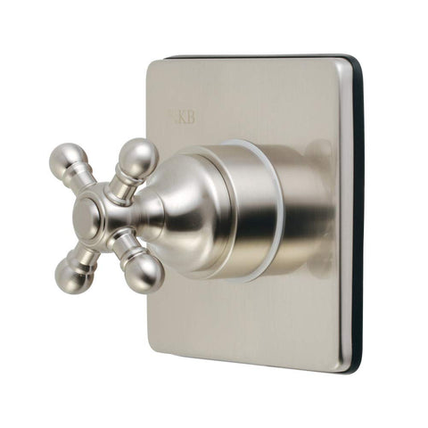 Kingston Brass KS3048BX Three-Way Diverter Valve with Trim Kit, Brushed Nickel
