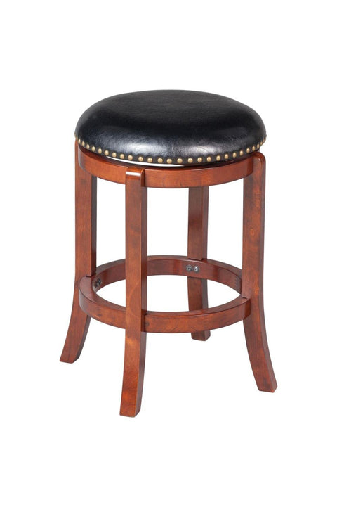 Boraam Cordova Swivel Stool, 24-Inch, Cherry
