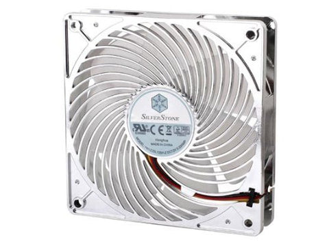 Silverstone Air Penetrator Air Channeling Case Fan with White LED Light 120 * 120 * 25mm/1500rpm AP121-WL (Silver)