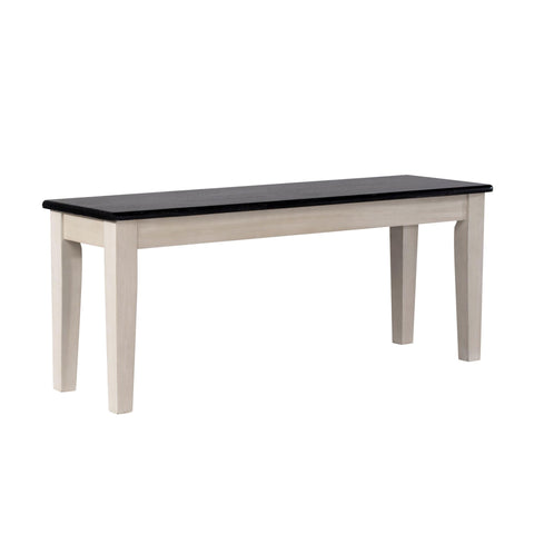 Boraam Industries Shaker Backless Dining Bench - European Black Ash/Antique White
