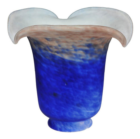 Meyda Tiffany Fluted Shade in Purple and Blue Finish