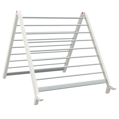 vidaXL Aluminum Drying Rack - Extendable and Adjustable Design, Suitable for Bathtub, Foldable for Easy Storage, Build, Lightweight and Sturdy, Versatile for Small Spaces, Ideal for Delicate Laundry.