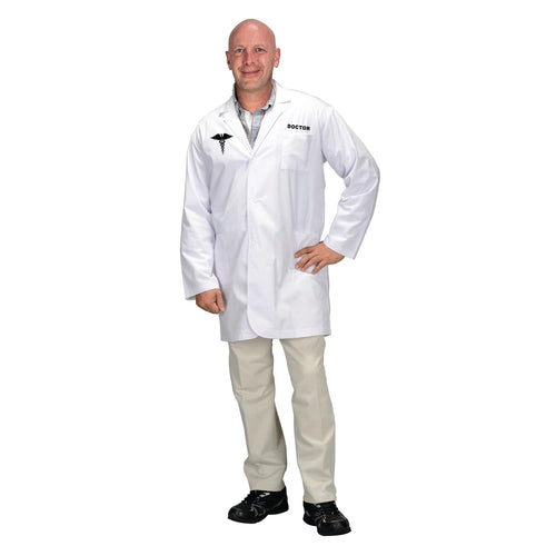 Aeromax Get Real Gear Adult Doctor Lab Coat 3/4 Length - Medical Costume for Men & Women Large