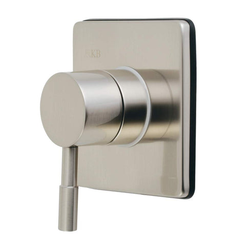 Kingston Brass KS3048DL Concord Single-Handle Three-Way Diverter Valve with Trim Kit, Brushed Nickel