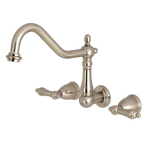Kingston Brass KS1028AL Heritage Roman Tub Faucet, Brushed Nickel, 13 x 11.63 x 7.94