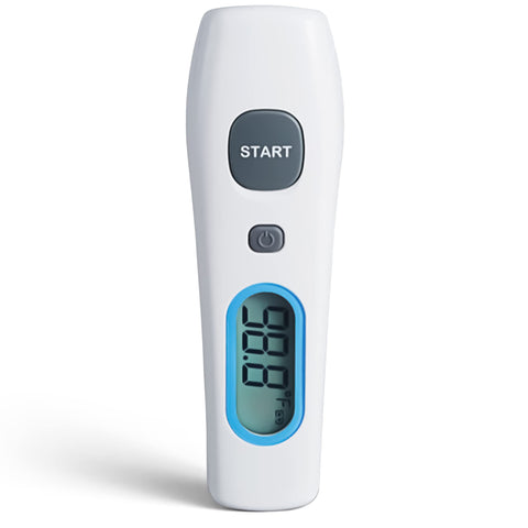 Metris Instruments Digital Forehead Thermometer for Adults and Kids, Touchless No Contact Infrared Temperature Sensor, Professional and Home Use, Model THD2FE