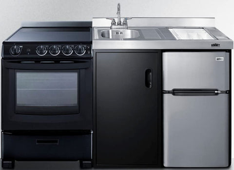 63 inches Wide All-in-One Kitchenette with Electric Range