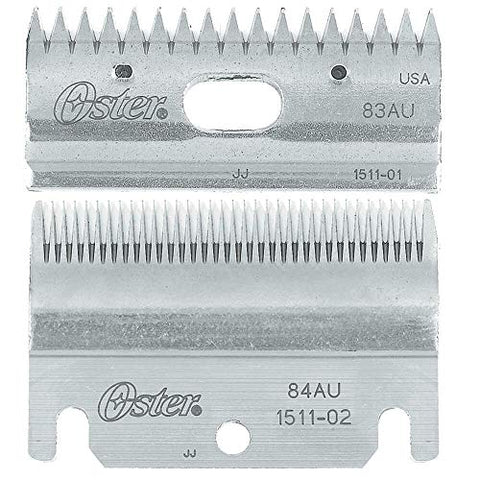 Oster Clipmaster Top and Bottom Clipper Blade Set, 83AU and 84AU (078511-126-001)