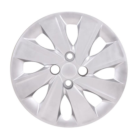 Wheel Cover Fits Kia Rio S 2018-2020 Set of 4 Wheel Covers 15 Inch Diameter 8 Spoke Painted Silver ABS Plastic Snap-On Installation Fits Steel Wheels Coast to Coast 54915S