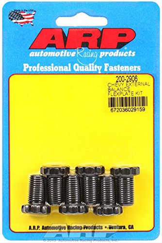 Automotive Racing Products ARP 200-2906 Chevy external balance flexplate bolt kit - Set of 6