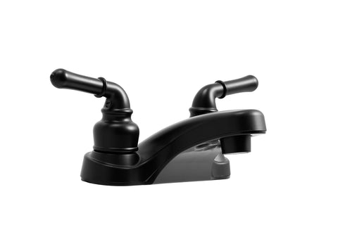 Dura Faucet DF-PL700C-MB RV 2-Hole Bathroom Faucet with Classic 2-Handles (Matte Black)