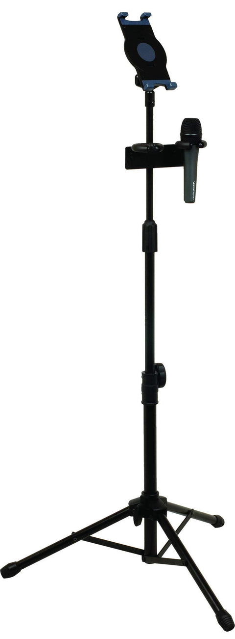 VocoPro MS-UT Universal Tablet Tripod Stand with Dual Mic Holder