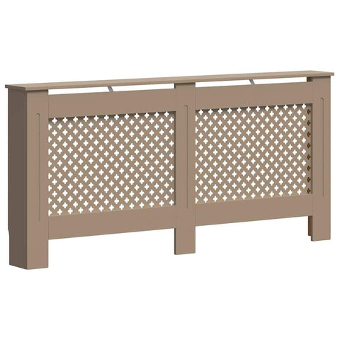 vidaXL Radiator Cover 67.7" x 7.5" x 32.1" MDF Heater Heating Cover Storage Shelf Living Room