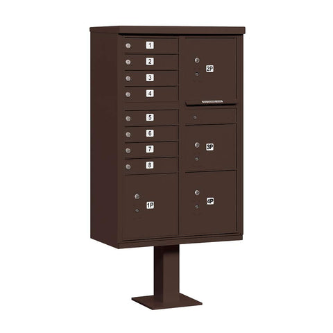 Salsbury Industries 3306BRZ-U 8 A Size Doors-Type VI-USPS Access Cluster Box Unit Bronze