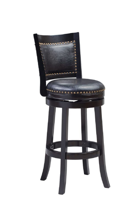 Boraam Bristol Bar Height Swivel Stool, 29-Inch, Black