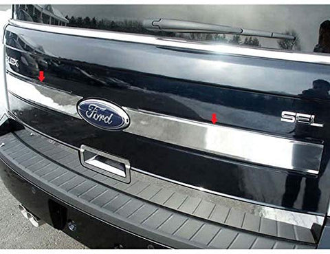 QAA is Compatible with 2009-2012 Ford Flex 2 Piece Stainless Trunk Hatch Accent Trim TP49340