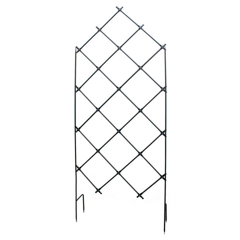 Minuteman International Freestanding Lattice Trellis, Graphite Powdercoat Finish