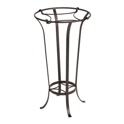 Achla Designs FB-20 Tulip Wrought Iron Plant Bowl Stand, Roman Bronze