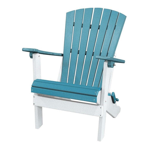 American Furniture Classics 519ARW Adirondack Chair, Aruba Blue and White