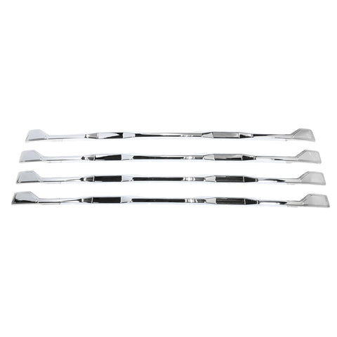 CCI Grille Insert GI208, Tape-On Overlay, 4 Piece, Chrome Plated, ABS Plastic, Fits 2024-2025 Chevrolet Silverado 2500/3500 HD