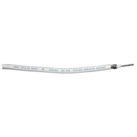 Ancor 151550 RG 8X TINNED COAXIAL CABLE , 500', White