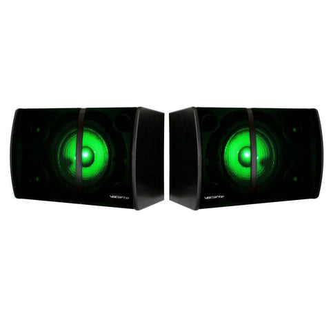 VocoPro 500 W (PMPO) Karaoke Powered Speaker with Bluetooth, MP3, FM, and LED Light Effects