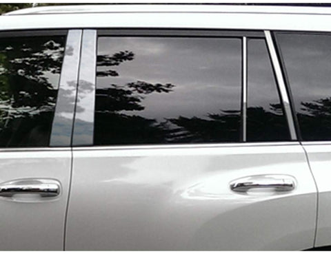QAA is Compatible with 2010-2020 Lexus Gx460 8 Piece Stainless Pillar Post Trim PP10124