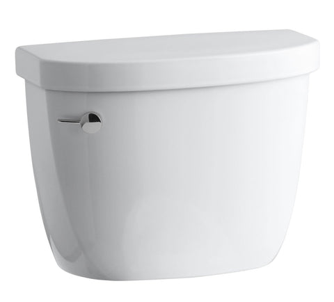 Kohler 4369-0 Cimarron 1.28 Gpf Toilet Tank with AquaPiston Flush Technology & Left-Hand Trip Lever White