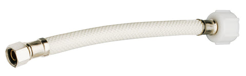 Plumb Pak PP23870 E-Z Toilet Supply Tube With Flag Label, 3/8 In Compression X 7/8 In Ballcock, 9 In L, Vinyl, No Size, No Color