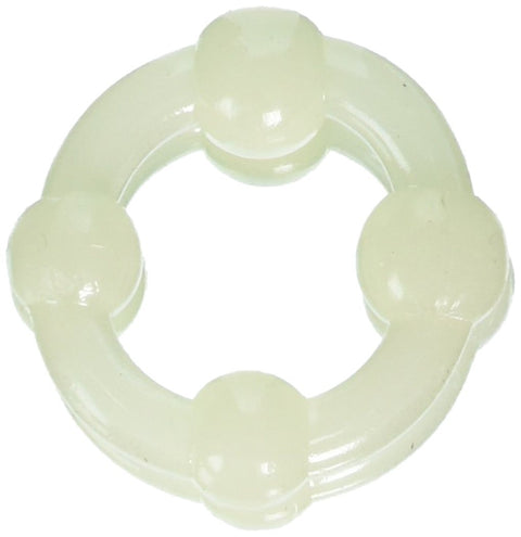 California Exotics Silicone Island Rings Double Stacker, Glow-in-the-Dark