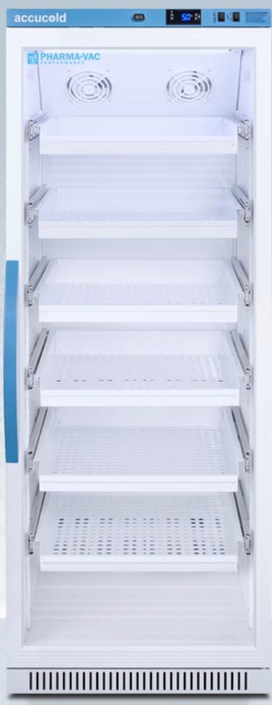 Pharma-Vac Performance Series 15 cu.ft. all-refrigerator with glass door and interior drawers
