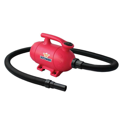 XPOWER B-2 2 HP Pro-at-Home 2-in-1 Pet Force Dryer & Vacuum, Pink, 13" x 9" x 6"