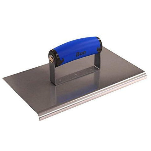 Bon 62-462 10-Inch by 6-Inch Stainless Steel Concrete Sidewalk Edger with 3/8-Inch Radius and 1/2-Inch Deep Comfort Grip Handle