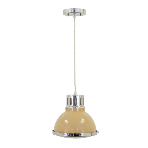 Yosemite Home Decor Harper Bay 1-Light Warm Sand Pendant
