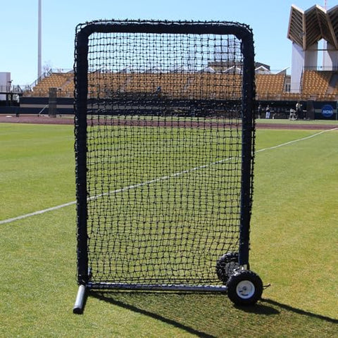 Cimarron Sports Premier 4'x6' #42 Safety Net, 2" - 13 Gauge US Steel Frame with Padding and Durable 10" Built-in Wheels