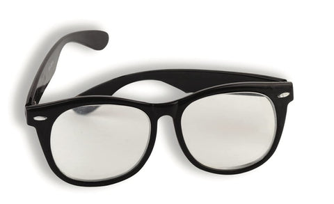 Forum Novelties 1950's Class Nerd Cracked Lens Black Frame Costume Glasses