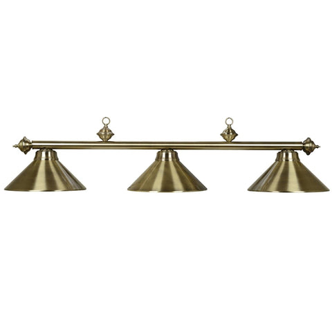 RAM Gamerooms PR54 Antique Brass 3-Light Billiard-Light - PR54