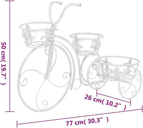 vidaXL Plant Stand Bicycle Shape Vintage Style Metal