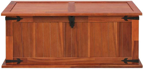 vidaXL Solid Acacia Wood Storage Chest 90 x 45 x 40 cm