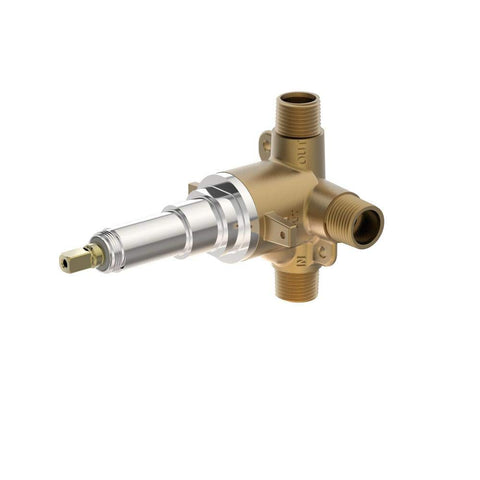 Symmons 2DIV NS Volume Control Triple Outlet Diverter Valve Body, Non-Shared, Brass