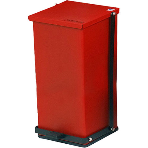 Detecto Receptacle Baked Epoxy in Red Capacity: 32 Quart (8 Gallon)