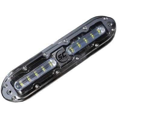 shadow-caster SCM-10 LED Underwater Boat Light - Color-Changing (RGBW) - 316 Stainless Steel Housing - Polycarbonate Lens - IP68 Fully Submersible Waterproof