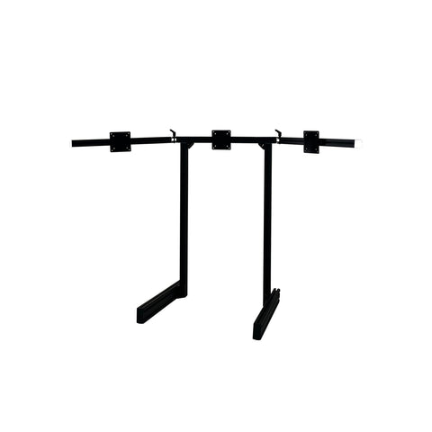 GTR Simulator Ergo Quad Freestanding Monitor Stand Majestic Black (Triple Monitor Stand)